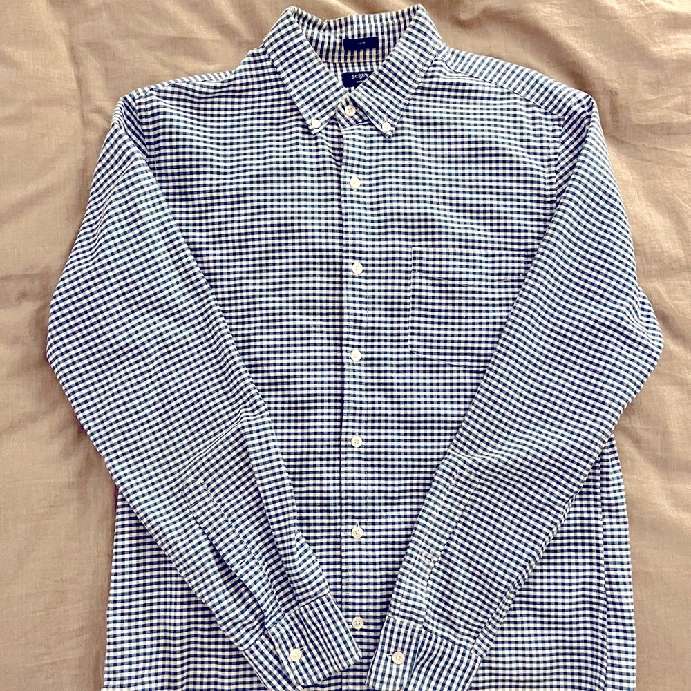 J. Crew: Slim Long Sleeved Oxford Button Down Shirt